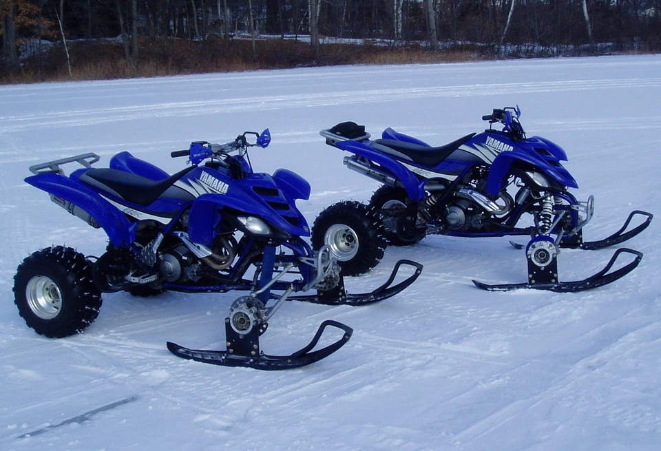 ATV Tires to Polaris Skis Conversion Kit for Kawasaki KFX700 KFX450R KFX400 KFX - Image 2 of 4