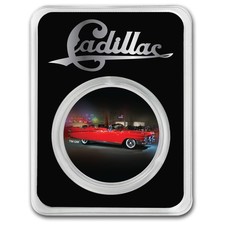 Cadillac Biarritz (1959) Colorized 1 oz Silver w/ TEP 86.38 per troy oz