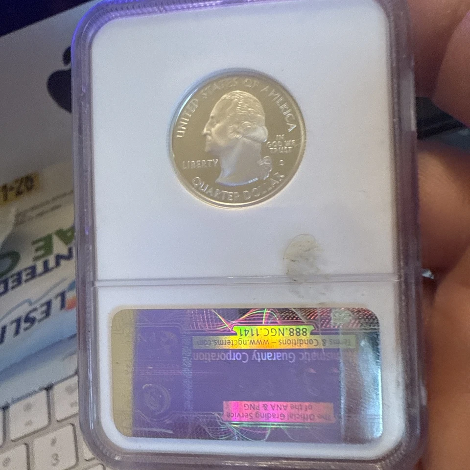 2008 S Statehood Quarter-Oklahoma- 90% SILVER ✼PROOF✼ - Image 3 of 3