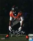 CHAMP BAILEY AUTOGRAPHED GAME ACTION 8X10 PHOTO - DENVER BRONCOS - BECKETT