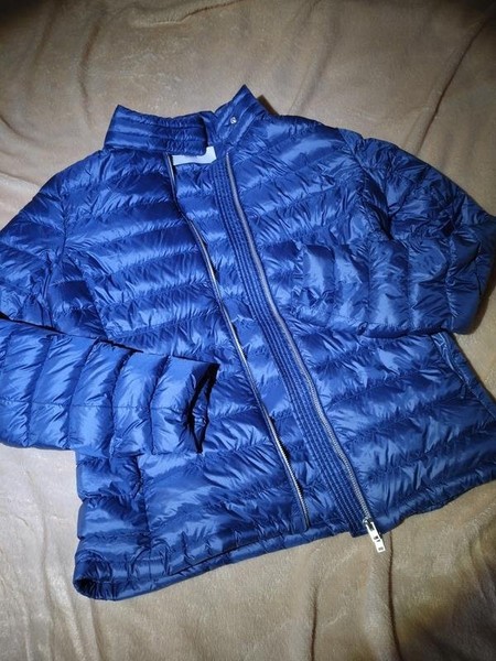 Women Closed Puffer Jacket Blue 38 / M / 46