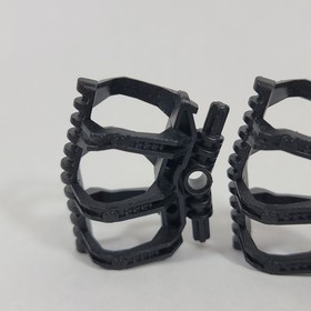 2X LEGO Bionicle BLACK Zamor Sphere Holder Part Lot 53550 8729 Exo-Force 8108