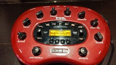 Line 6 Pod XT Multi-Effekte Gitarre Effektpedal Bass Rot Audio Sound Musik...