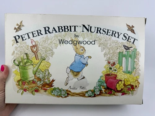 Wedgwood Beatrix Potter Vintage Peter Rabbit Nursery Child's 3 Piece Dish Set
