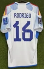 MEN'S SPAIN vs MOROCCO 2022/2023 RODRIGO #16 SOCCER FOOTBALL SHIRT JERSEY SIZE L