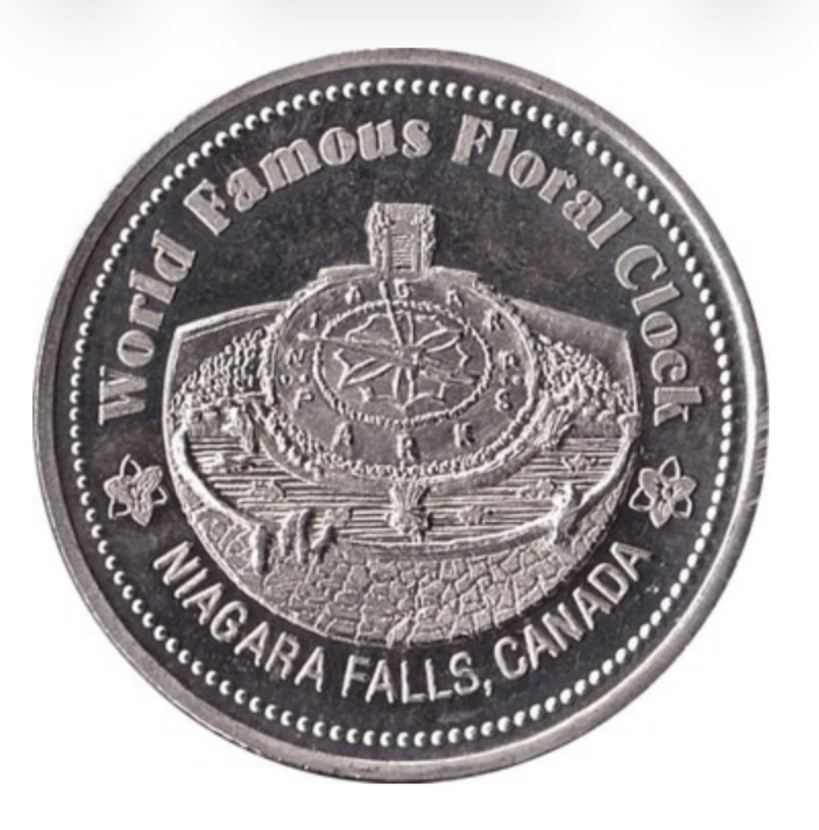 定価約7万【by GLAD HAND】MigrantJacketNoCollar Niagara Falls ON CANADA 1982 Trade DOLLAR Token Coin with Flower