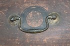 A GREAT 19TH C DOME TOP BOX WITH ORIGINAL BROWN & BLACK FEATHER GRAINED PAINT — photo 7
