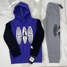 NWT NIKE AIR JORDAN BOY'S 2 PC SET HOODIE  JOGGERS SWEATPANTS SIZE 6