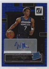 2022 Donruss Rated Rookie Choice Blue Signatures 45/49 Wendell Moore Jr Auto 2y7