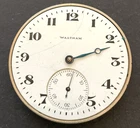 Antique 1918 Waltham 1894 235 Pocket Watch Movement Parts/Repair 12s 17j USA