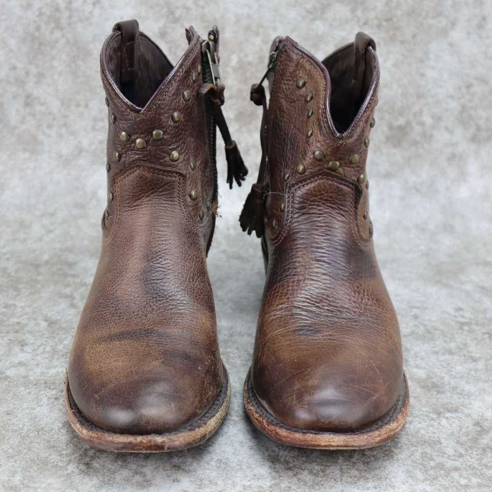 Винтажные ботинки Luisa Shoe Company коричневые кожаные на молнии США женские размер 8,5 M - Изображение 2 из 4