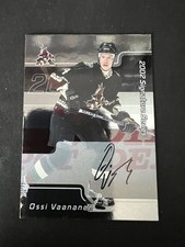 2001-02 Be a Player Signature Series On Card Auto Ossi Vaananen #105 Coyotes🔥