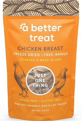 A Better Treat – Freeze Dried Chicken Breast Dog Treats 3 3 Ounce (Pack of 1)