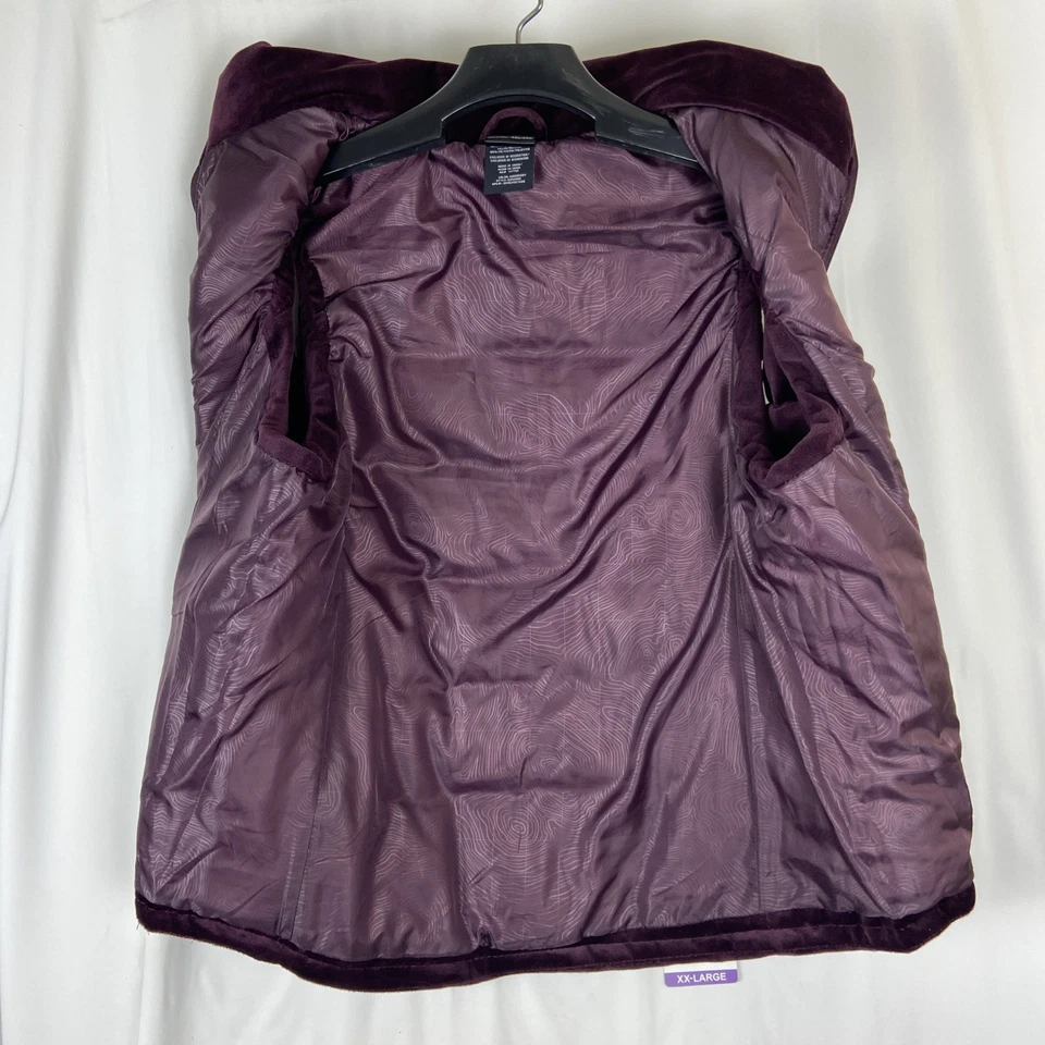 ZeroXposur Velour Puffer Vest Burgundy Women's Size XXL NWT - Image 4 of 4