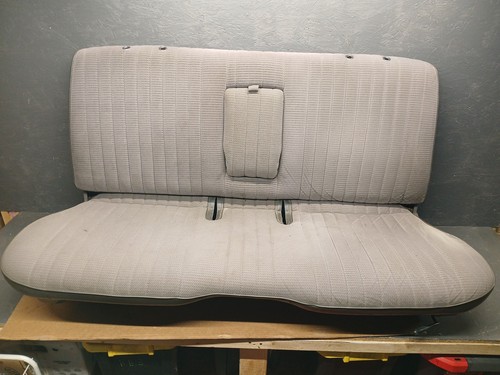 1986 Nissan Hardbody D21 Pickup Truck Bench Seat Cloth Grey Front