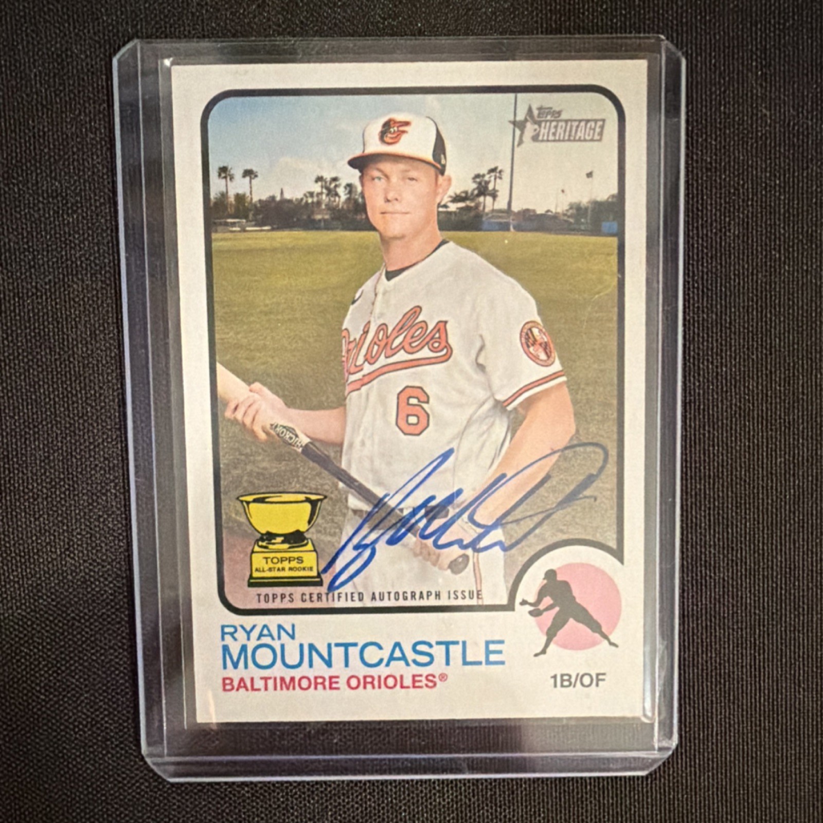Topps 2022 Heritage Ryan Mountcastle Orioles Autograph ROA-RME