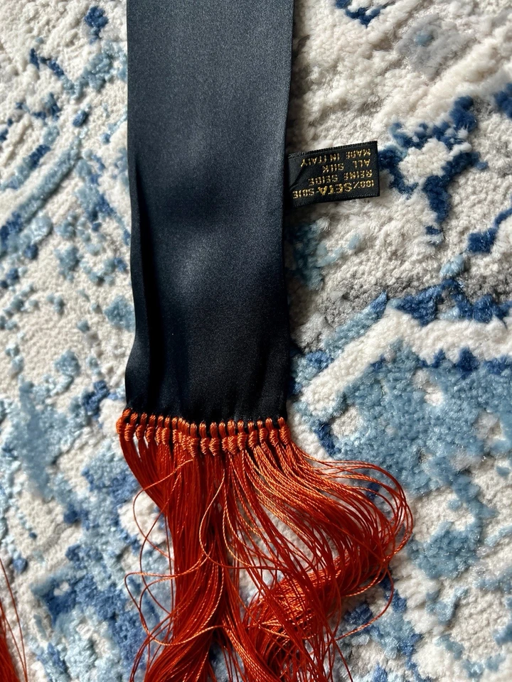 Dior Homme AW05 “In the Morning” Silk Fringe Scarf – Hedi Slimane Era - Image 3 of 4