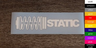 20cm STATIC Sticker diverse Farben Aufkleber Auto