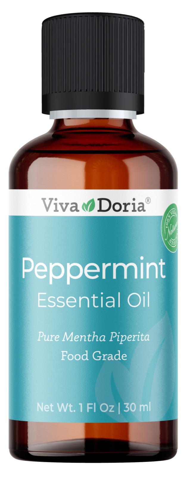 Viva Doria 100% Pure Northwest Peppermint Oil, Food Grade, 1 Fl Oz (30 mL)