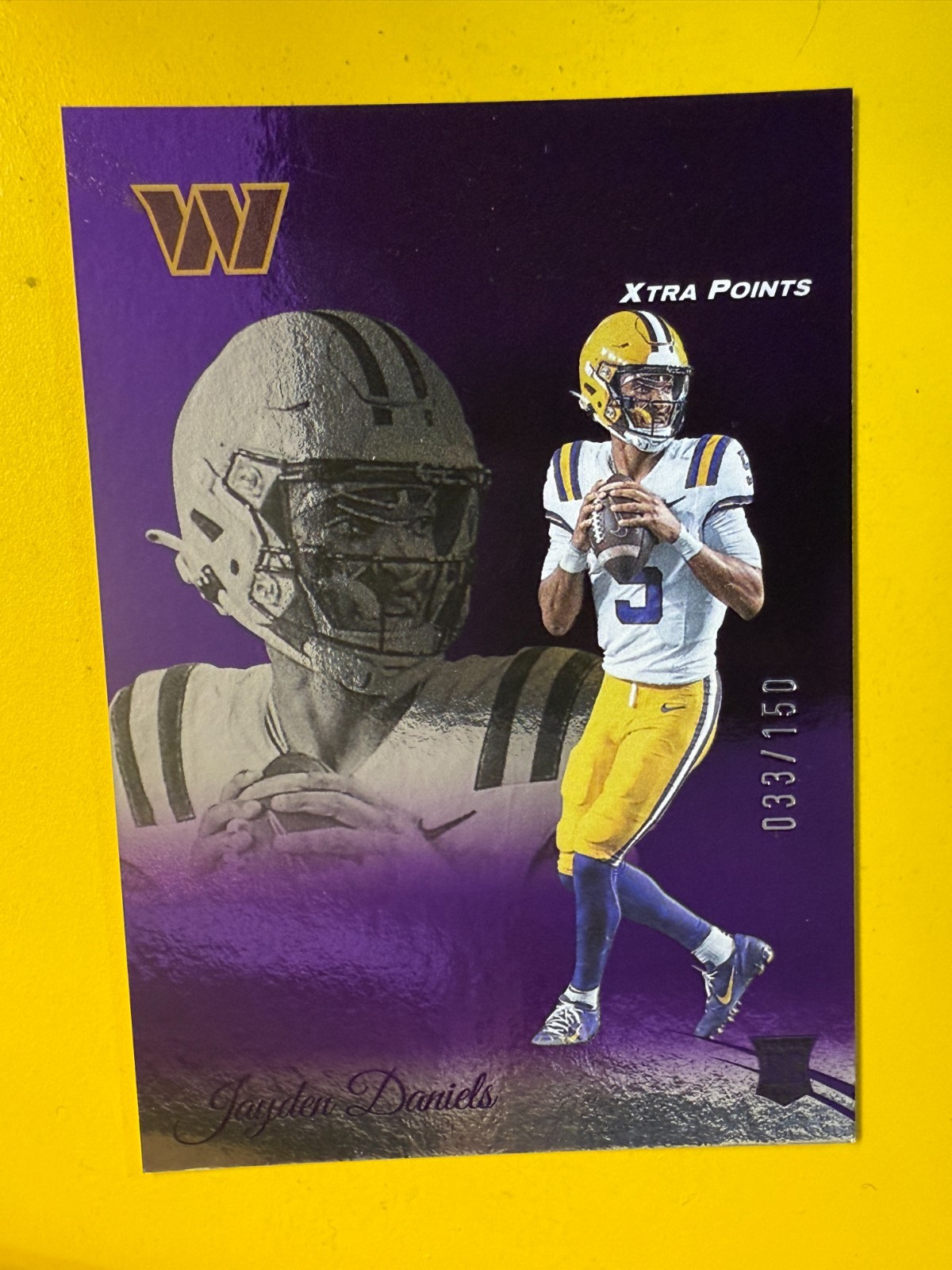 DA99554 2024 Prestige Xtra Points Purple #302 Jayden Daniels RC 33/150