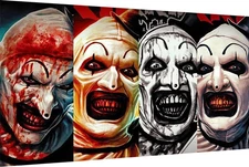Halloween Paint by Numbers Kit for Adults Beginners,Horror Clown Paint by Number