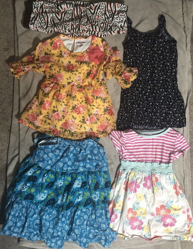 Toddler Girl Spring Summer Clothes 3T & 4T  Lot Of 8 Pieces Dresses Shirts