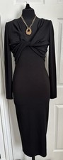 BNWT Anthropologie Size 6 long black dress