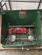 Vintage Coleman 2 Burner Camping Stove Green ...