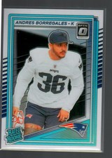 2025 Donruss Optic Football Rookie Card RC Andres Borregales #287 Patriots
