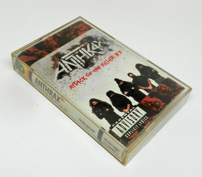 Vintage ANTHRAX Cassette ATTACK OF THE KILLER B's Chuck D, P. Enemy, Flavor Flav