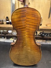Old -Strad Copy Antique 4/4 Violin For Repair. Two Piece Back