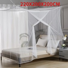 PORTABLE CAMPING MOSQUITO NET WHITE MESH FOLDABLE LIGHTWEIGHT SUMMER TENT SLEEPI