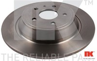 2X Bremsscheibe NK 2025102 2 Bremsscheiben Hinterachse Hinten
