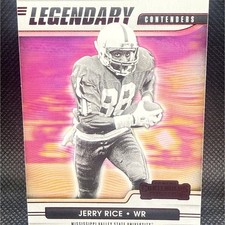 2021 Panini Contenders Draft Picks Legendary Contenders Red Parallel Jerry Rice
