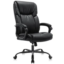 Executive Office Chair - Ergonomic Home Computer Desk Chair for Heavy People ...