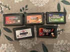 lot of 5 gba game boy advance games madden herbie backyars football snowboarding
