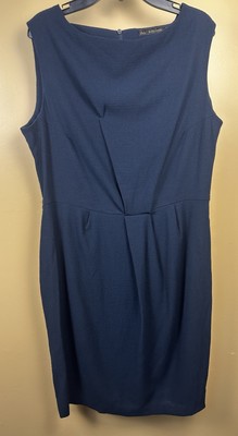 ZARA BASIC Women's Mid Length Dress Black Sleeveless Size L No Belt