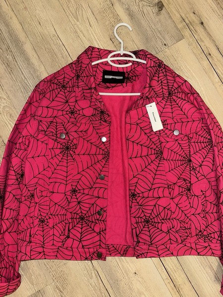 Sp5der Web Denim Trucker Jacket