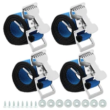 4PCS Drywall Stilts Straps - Adjustable Nylon Replacement Parts, Safety & Comfor