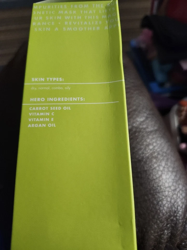 Nueva mascarilla magnética Elf Skin Super Revitalize con aceite de semilla de zanahoria revitalizante Foto 4 de 4