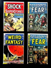 1973 - 1974 Lot of 4, 1950's Classic Horror Suspense Pre-Code, EC Comics Reprint