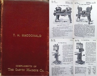 Orig. 1904 Garvin Machine Co. Catalogue of Metal Wkg. Machines - mjdtoolparts