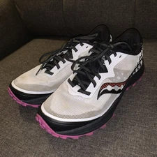 SAUCONY Peregrine 11 Women's Trail Running Shoes Checkered 8.5 ~ Excellent Tread