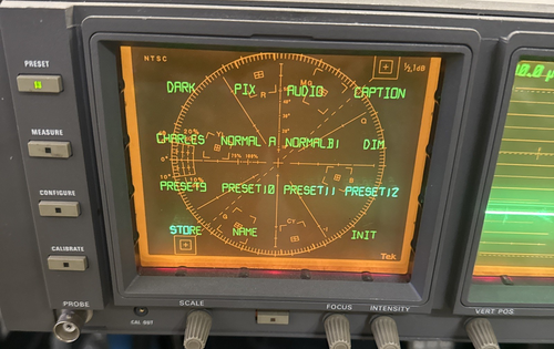 Tektronix 1780R Video Mess Set Vectorscope Waveform Monitor - funktioniert! - Bild 4 von 14