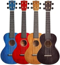 Mahalo Hano Series MH2 Concert Ukulele Transparent Blue