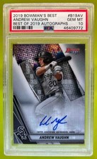 2019 Bowman's Best Andrew Vaughn Best of Auto Chicago White Sox #B19-AV PSA 10