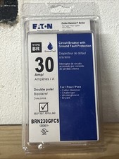 EATON BRN230GFCS BRN230GF 2 Pole 30A 120/240V Circuit Breaker GFCI Ground Fault