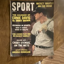 SPORT Magazine Original Mickey Mantle Ernie Davis Cassius Clay Yankees Mets