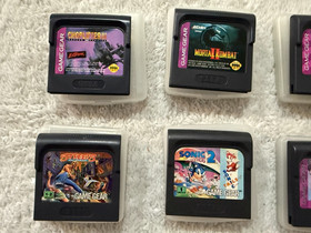 Sega Game Gear Handheld Black Console 15 Games Bundle Tested Works Great!