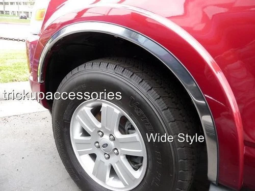 FENDER TRIM FOR FORD EXPLORER 06-10 With Flares Mirror Polished Stainless Steel